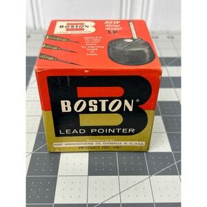 Vintage Boston Lead Pointer Model LP 1401 Metal Drafting Sharpener with Box USA